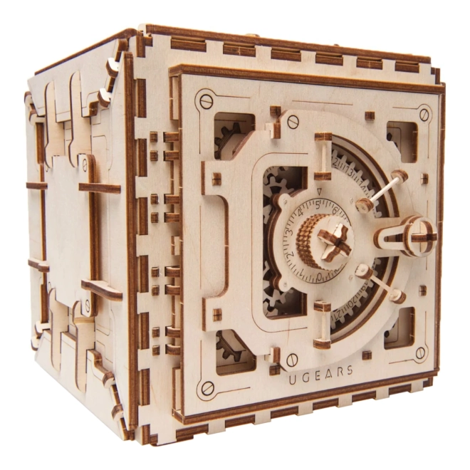 Puzzle meccanico 3D in legno Cassaforte di Ugears