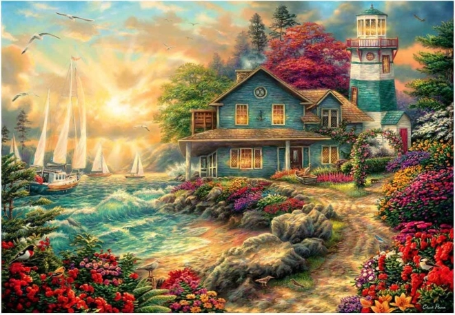 Puzzle tramonto sulla costa 2000 pezzi