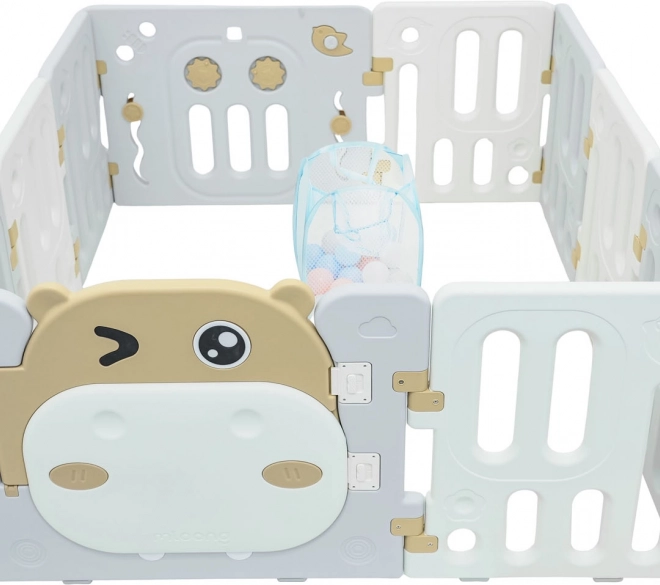 Box per bambini Modulo Ippopotamo marrone