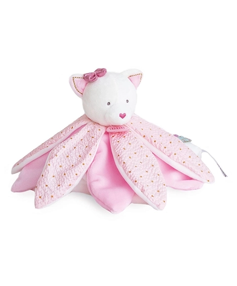 Doudou coccole - Gattino di peluche rosa 26 cm