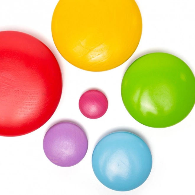 Gioco di equilibrio con ciottoli colorati Bigjigs