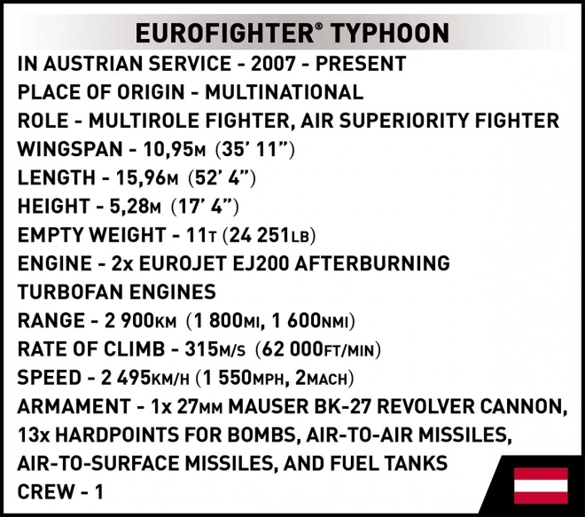 Cobi Eurofighter Typhoon Austria