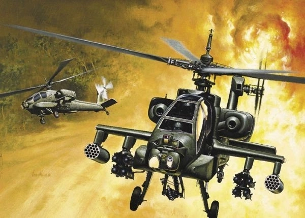 Elicottero AH-64A Apache Italeri