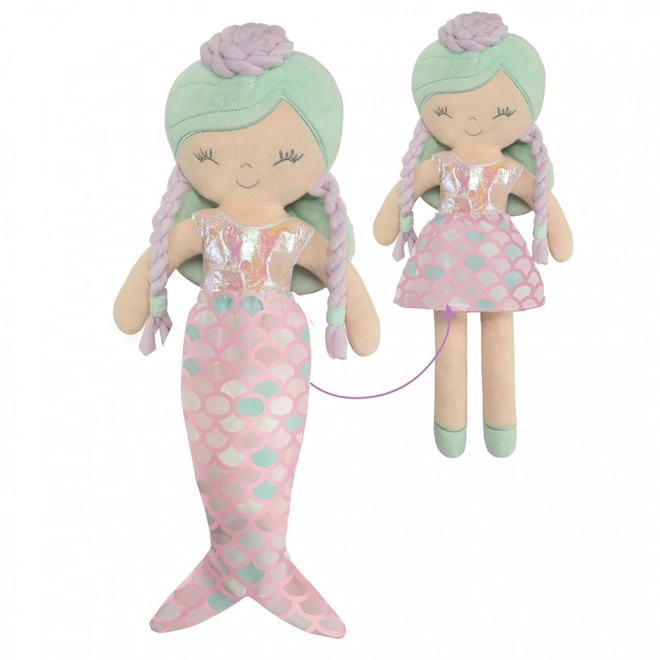 Bambola di peluche Ocean Fantasy di DeCuevas - Sirena trasformabile