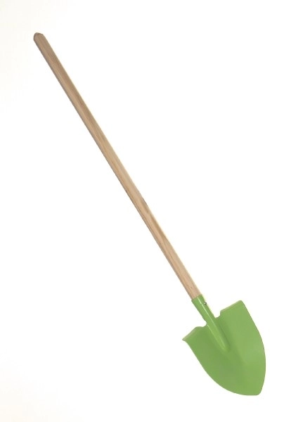 Pala appuntita verde con manico metallo/legno 80cm attrezzi
