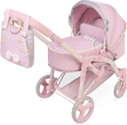 Passeggino pieghevole per bambole 3 in 1 con borsa portatile Sophie 75 cm
