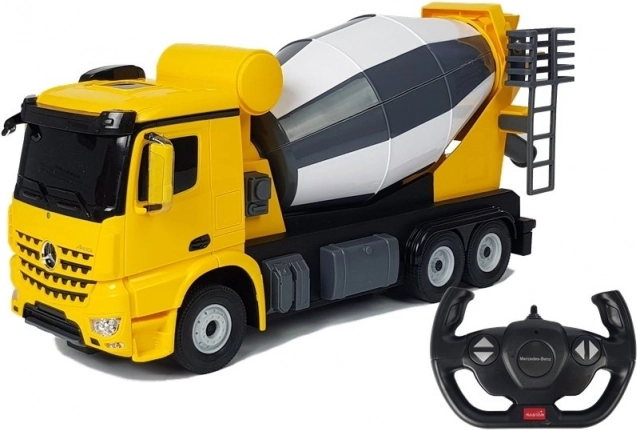 Autobetoniere radiocomandata Mercedes-Benz Arocs Rastar 1:14 giallo