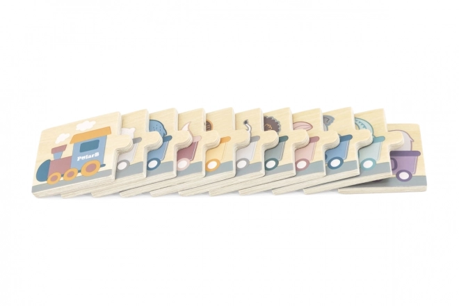 Puzzle in legno numerici Montessori