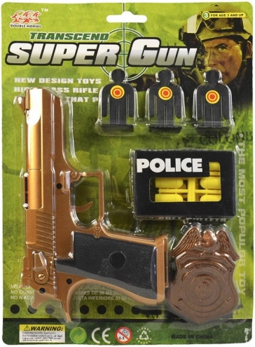 Pistola per bambini con proiettili morbidi 16 cm