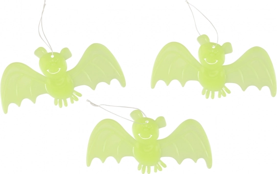 Decorazione di pipistrelli luminosi 3 pz
