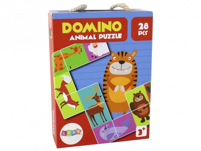 Gioco Logico Puzzle Doppia Faccia Domino Animali