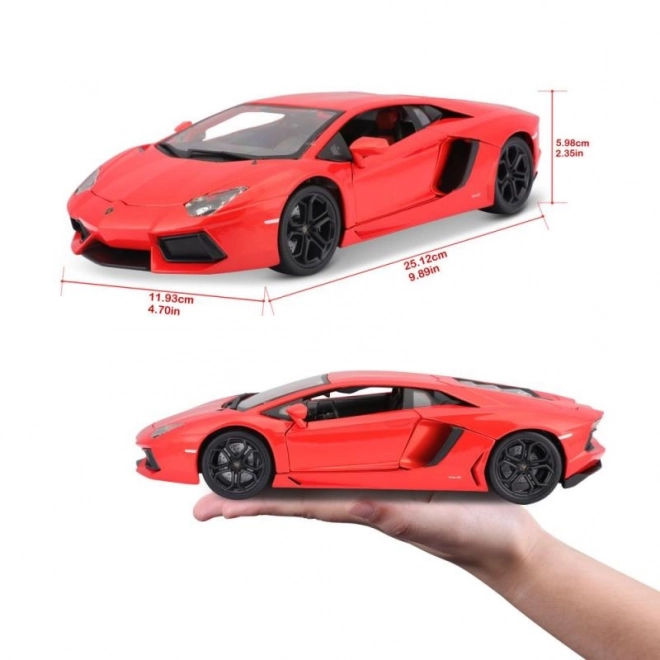 Lamborghini Aventador LP700-4 Plus in metallo arancione metallizzato