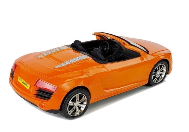 Auto con movimento a frizione cabriolet arancione 1:18