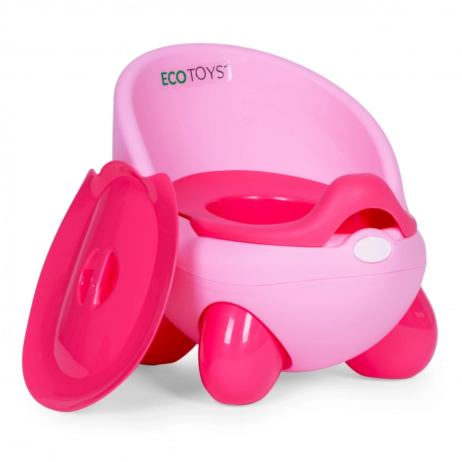 Vasino bambini rosa con gambe antiscivolo ECOTOYS