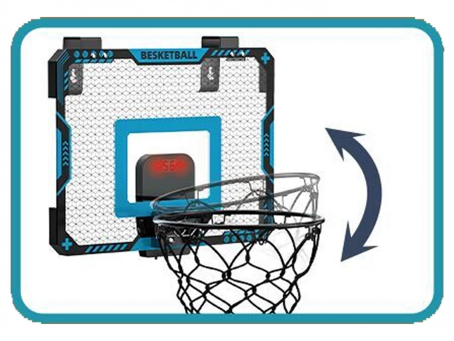 Tabellone da basket con palla e pompa