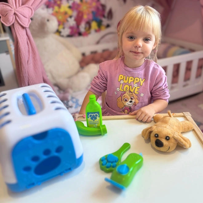 Set veterinario portatile con cagnolino Woopie