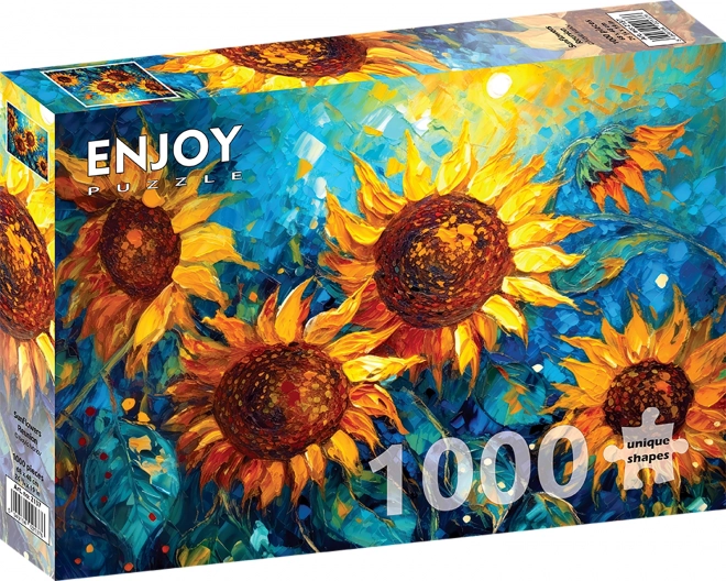 Puzzle Incontro di Girasoli 1000 Pezzi