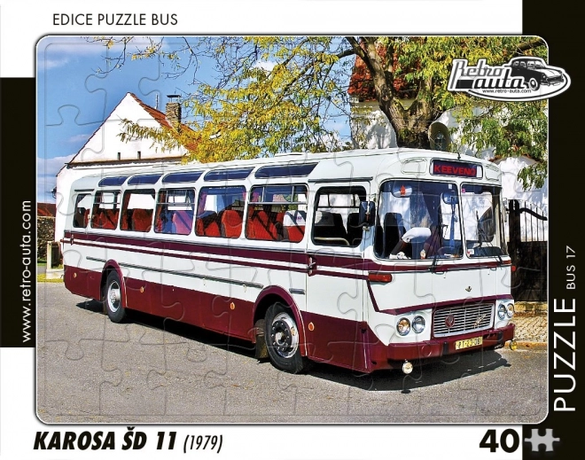 Puzzle Retro Auta Bus Karosa ŠD 11