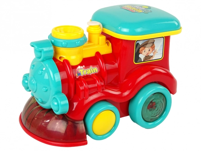 Locomotiva Bolle di Sapone Rossa con Luci e Suoni