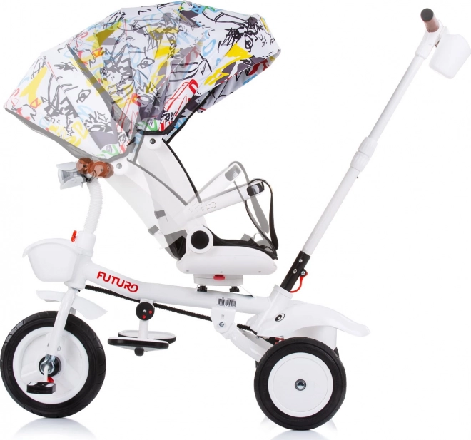 CHIPOLINO Triciclo con Tettuccio Futuro 2 in 1 Graffiti