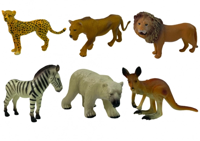 Set di figure animali selvatici africani