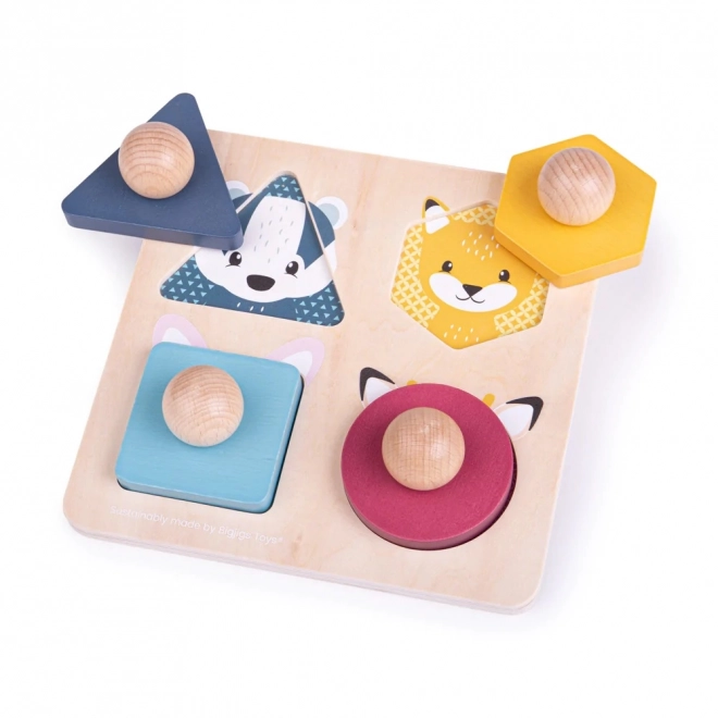 Puzzle wooden animali Bigjigs Toys