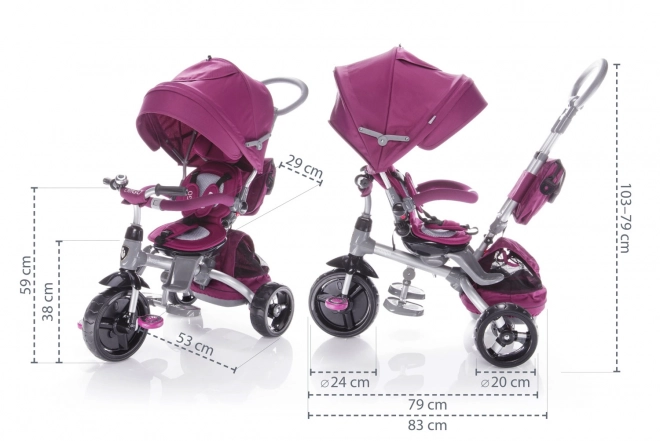 Triciclo CitiGo Mulberry Rosa