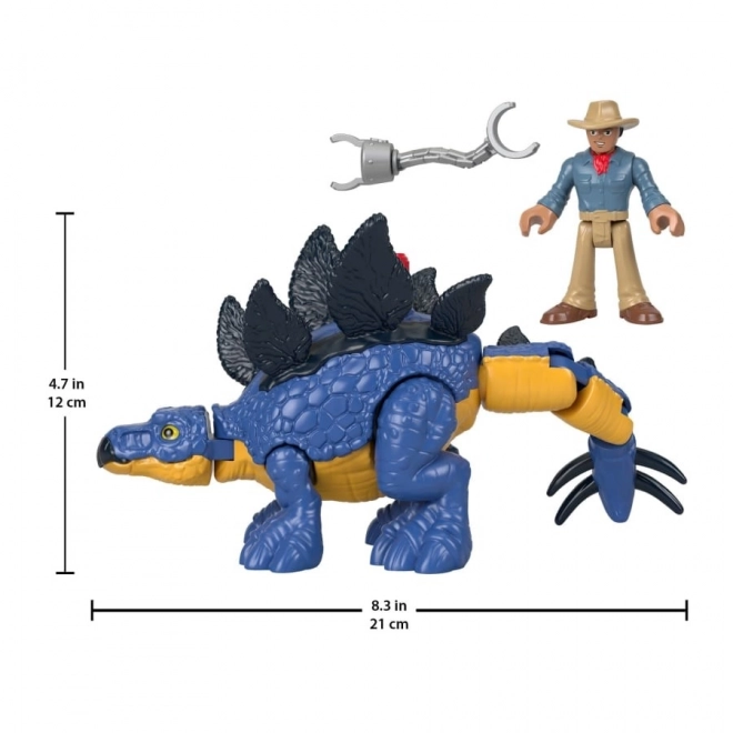 Set Imaginext Jurassic World Stegosaurus e Dr. Grant