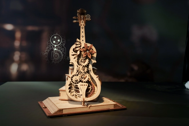 Violoncello Magico in Legno 3D con Motore Elettrico