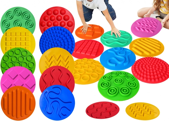 Dischi sensoriali in silicone colorati
