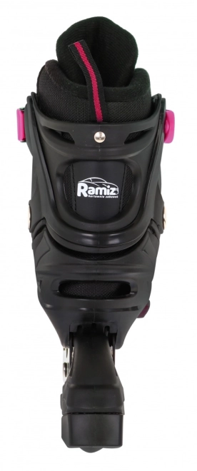 Set 4 in 1 Pattini a rotelle, rollers e pattini da ghiaccio per bambini taglia 29-33 Rosa – Rosa