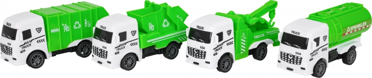 Quattro veicoli urbani in un unico set