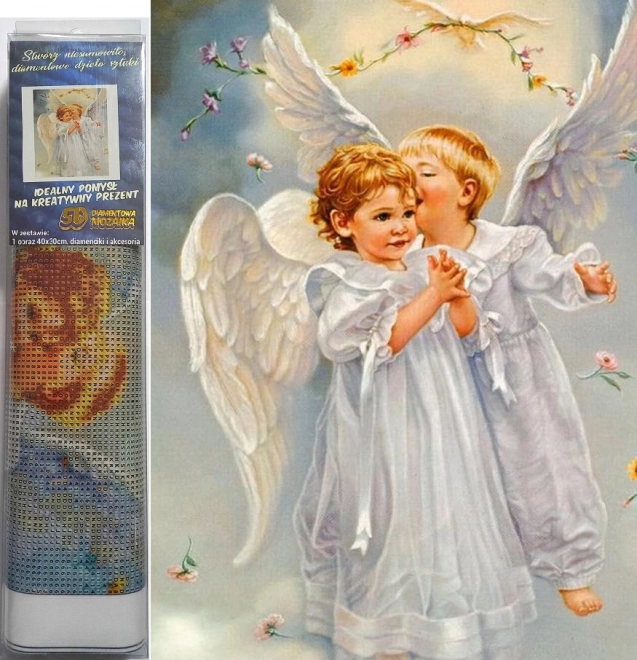 Pittura Diamante Angeli nel Cielo