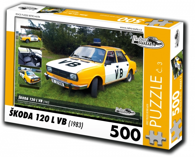 Puzzle Retro-Auta Škoda 120 L VB 1983 500 pezzi