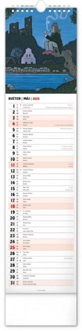 Calendario da parete Josef Lada 2025