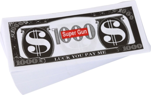 Incluso pacchetto di “fake money”