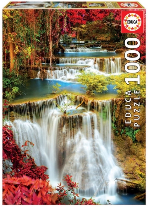 Puzzle cascate nella foresta profonda Educa 1000 pezzi