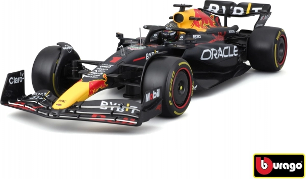 modello in metallo F1 ORACLE RED BULL RACING RB19 1:18 con pilota Max Verstappen