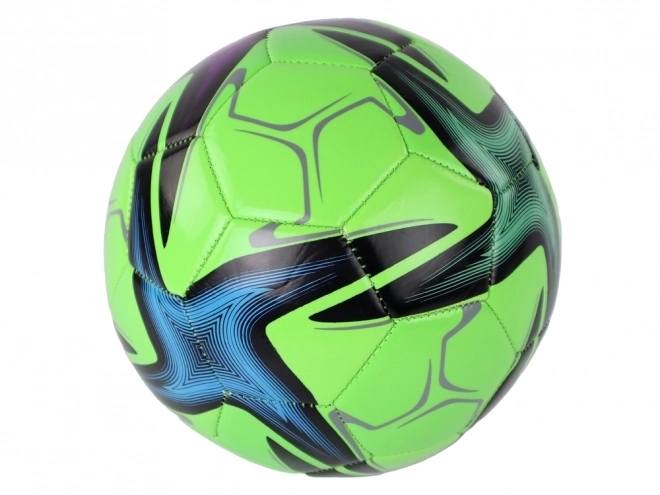 Pallone da calcio verde con motivo