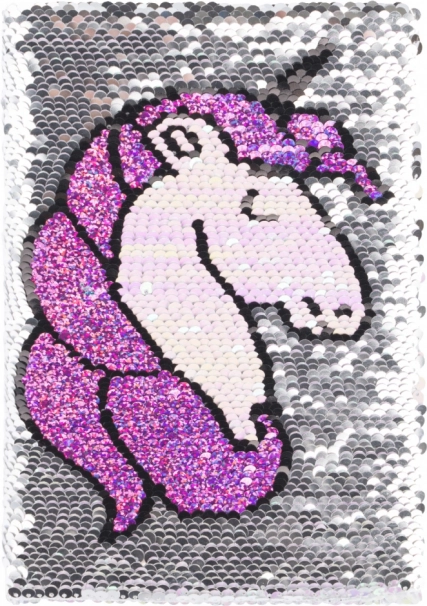 Taccuino con copertina di paillettes Unicorn