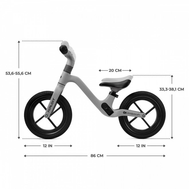 Bicicletta senza pedali Xploit Moonstone Silver