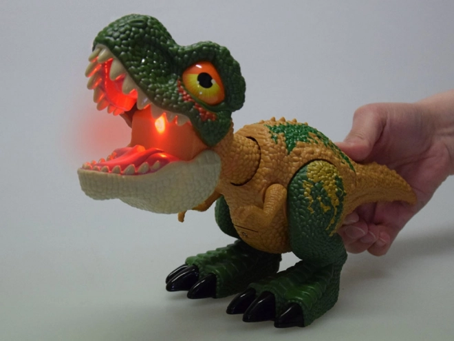 Dinosauro acustico Tirannosauro Rex con effetti sonori e luminosi