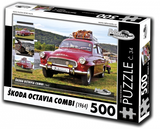 Puzzle Retro-Auto Škoda Octavia Kombi 1964