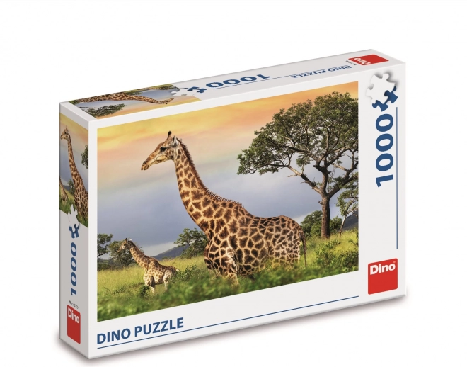 Puzzle famiglia di giraffe 1000 pezzi