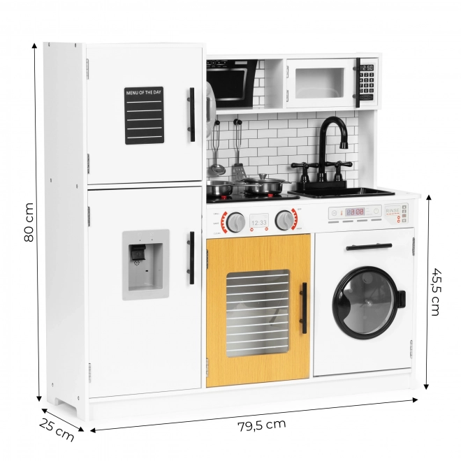 Grande cucina in legno per bambini con suoni e luci di ECOTOYS