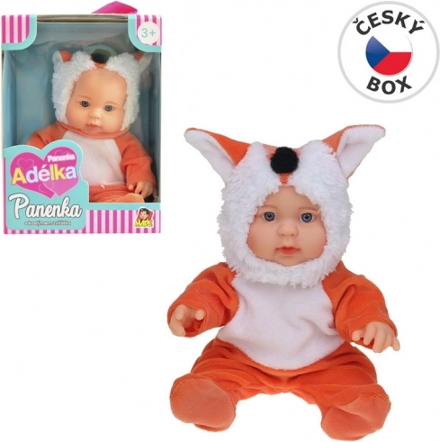 Bambola in costume da volpe 22,5 cm