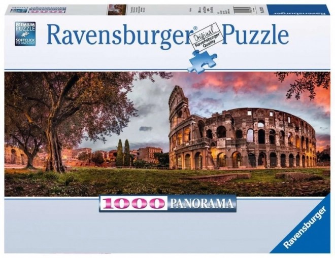 Puzzle Panorama Colosseo al Tramonto 1000 Pezzi