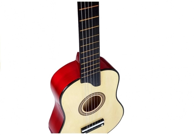 Chitarra di Legno con Plettro Crema