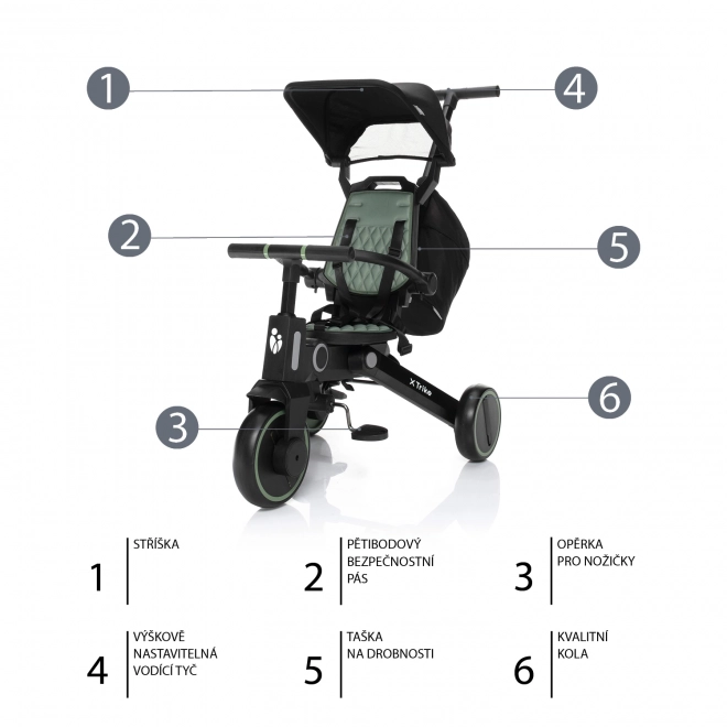 Triciclo multifunzionale 7-in-1 X Trike Lunar Grey