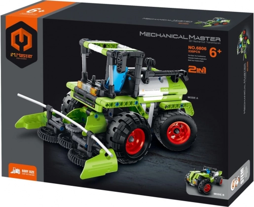 Set di costruzione iM.MASTER mietitrebbia e trattorino 2-in-1, 335 pezzi